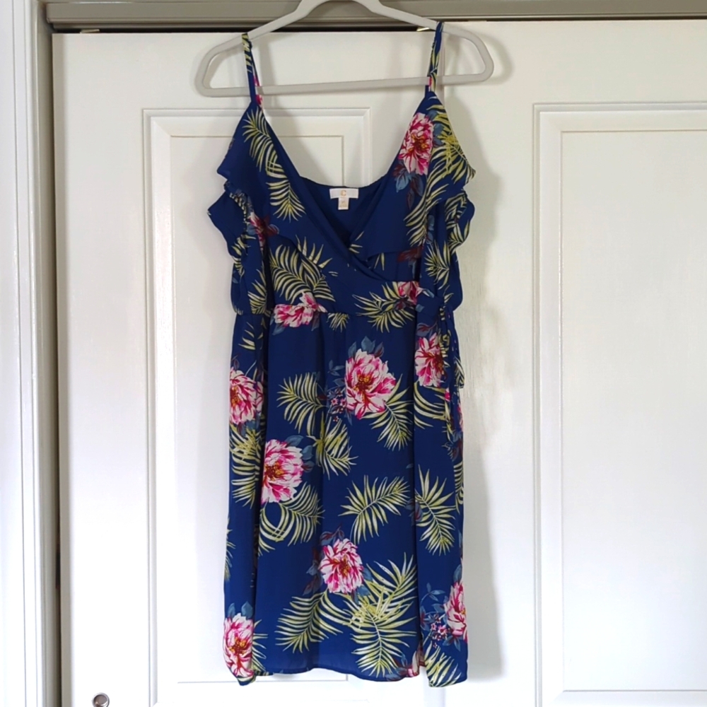 Blue floral sundress